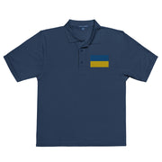 Ukrainian Flag Premium Polo Shirt - Navy