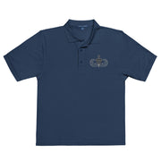 Senior Parachutist Premium Polo Shirt - Navy