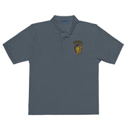 13th Airborne Division Premium Polo Shirt - Steel Grey