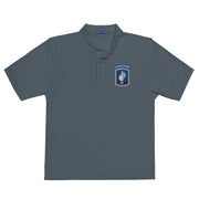 173rd Airborne Brigade Premium Polo Shirt - Steel Grey