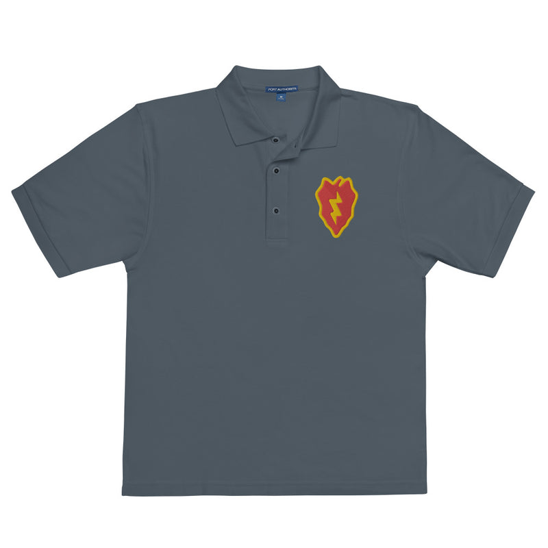 25th Infantry Division Premium Polo Shirt - Steel Grey