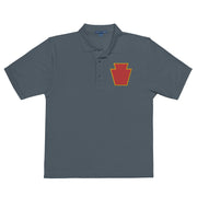 28th Infantry Division Premium Polo Shirt - Steel Grey