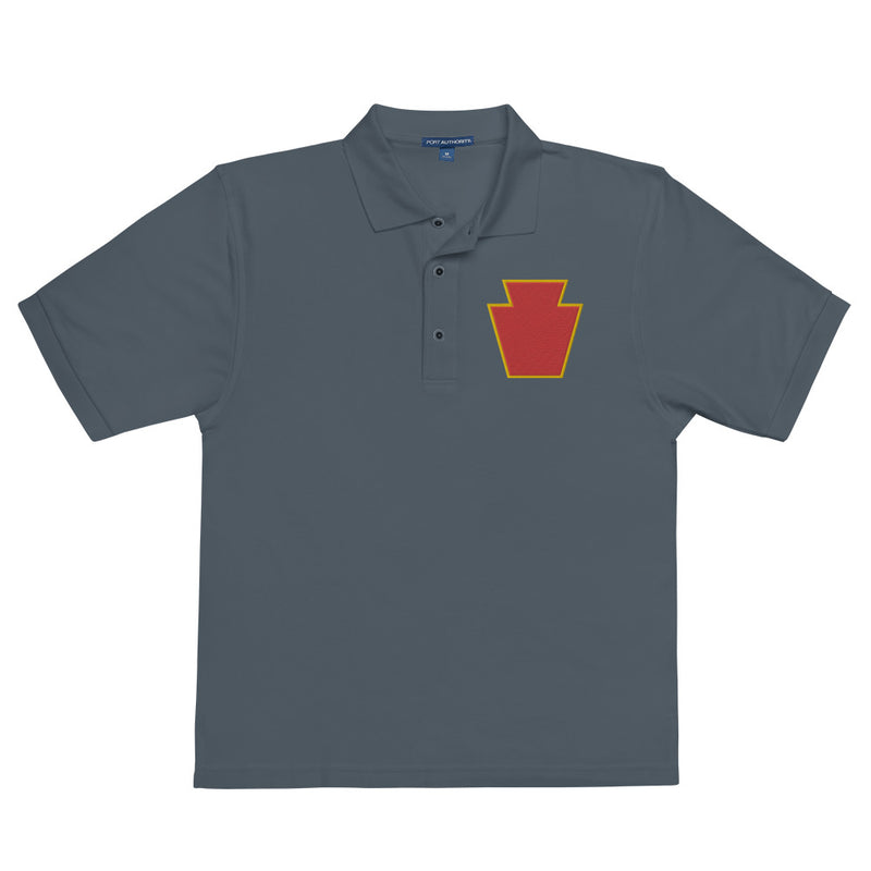 28th Infantry Division Premium Polo Shirt - Steel Grey