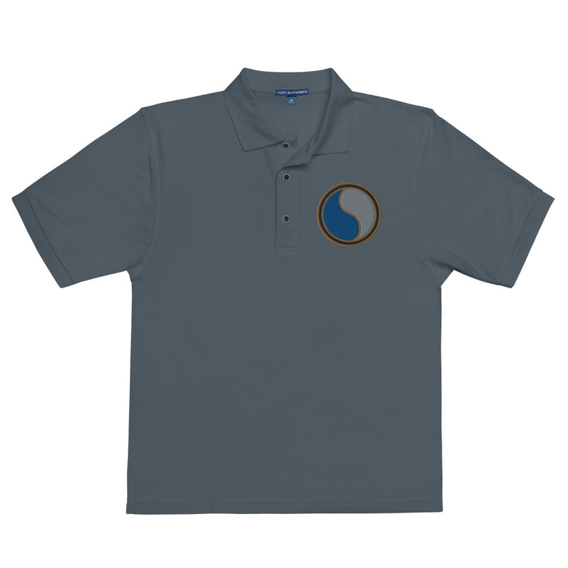 29th Infantry Division Premium Polo Shirt - Steel Grey