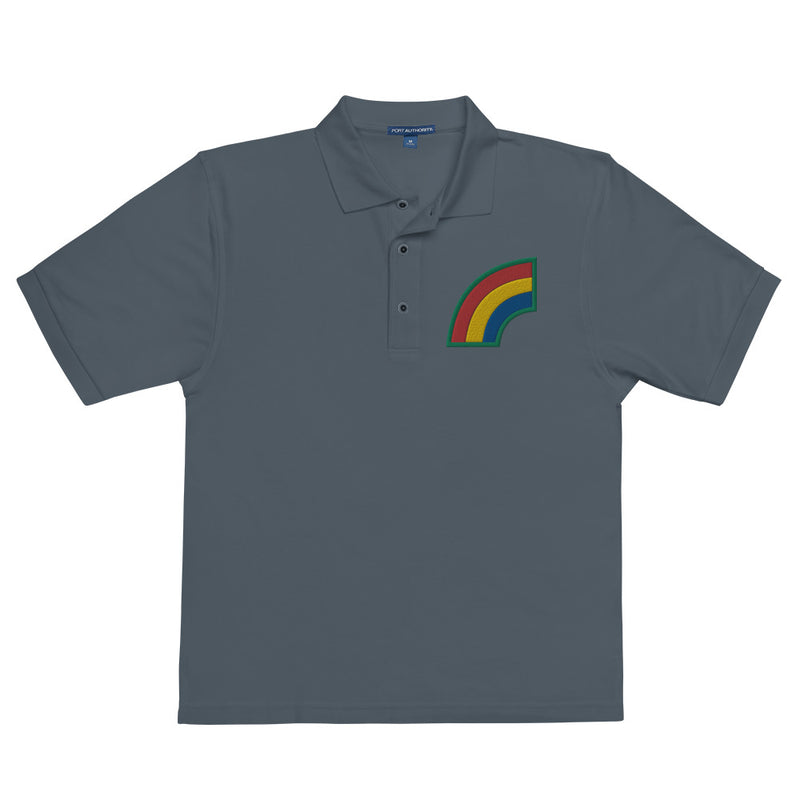 42nd Infantry Division Premium Polo Shirt - Steel Grey