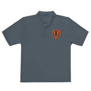 5th Marine Division Premium Polo Shirt - Steel Grey