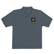 United States Army Premium Polo Shirt - Steel Grey