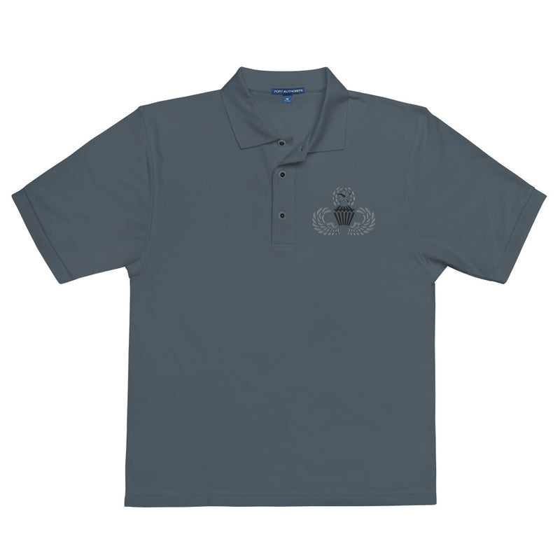 Master Parachutist Premium Polo Shirt - Steel Grey
