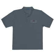 Senior Parachutist Premium Polo Shirt - Steel Grey