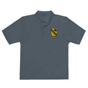 1st Air Cavalry Brigade Premium Polo Shirt - Steel Grey