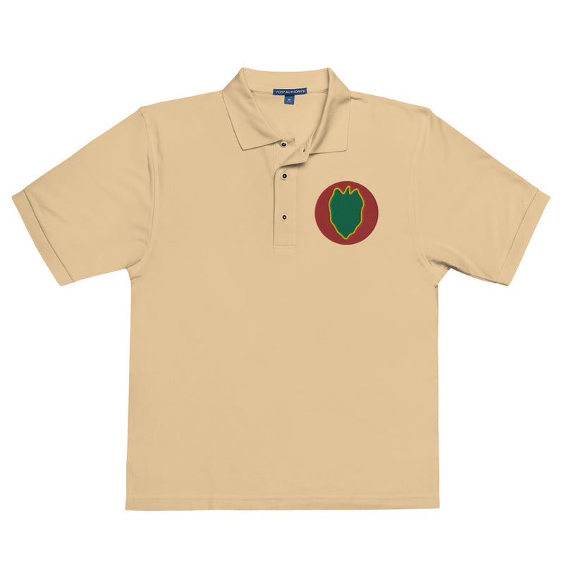24th Infantry Division Premium Polo Shirt - Stone