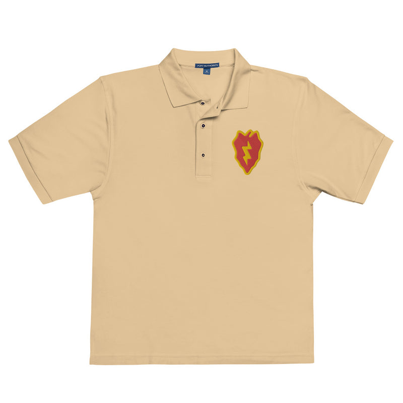 25th Infantry Division Premium Polo Shirt - Stone