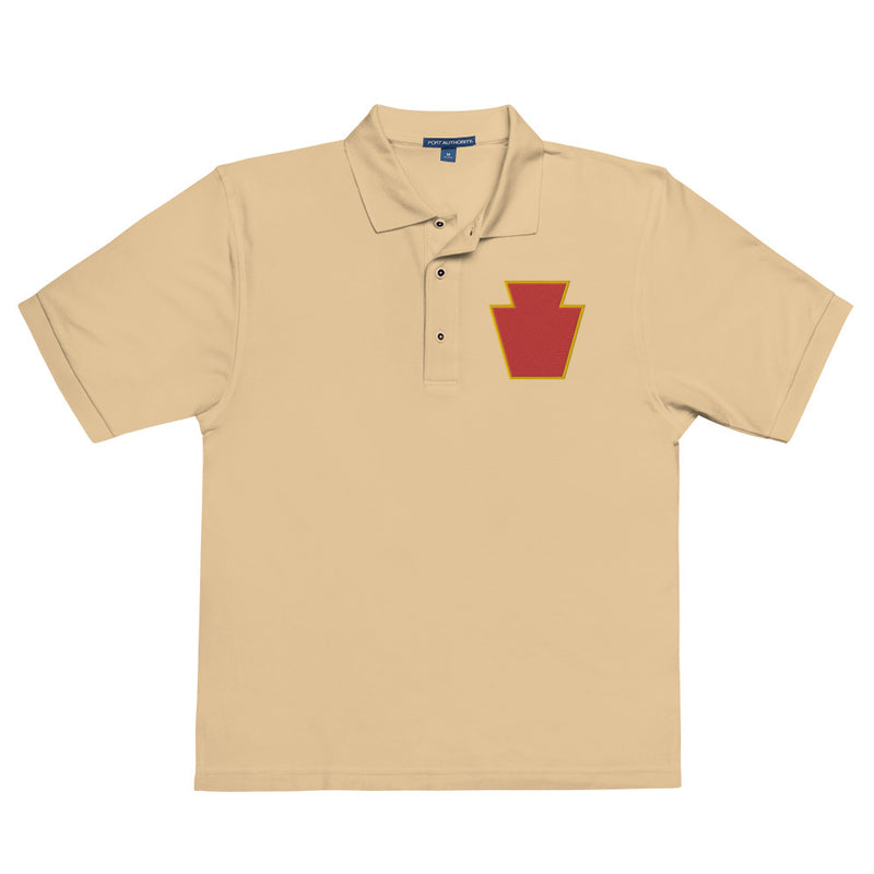 28th Infantry Division Premium Polo Shirt - Stone