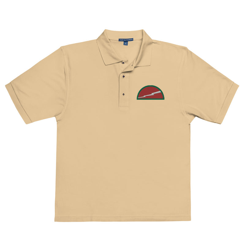 78th Infantry Division Premium Polo Shirt - Stone