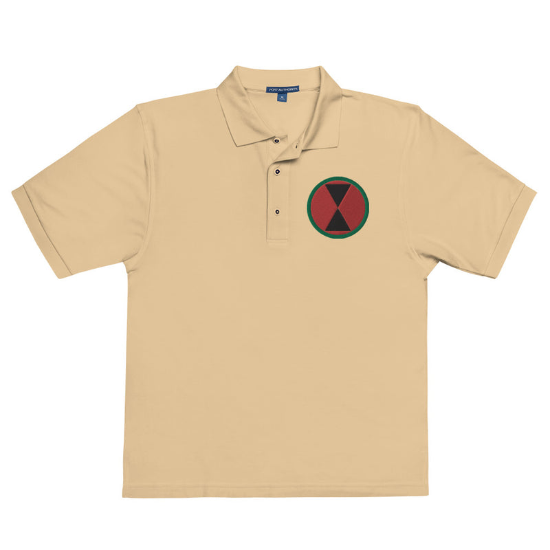 7th Infantry Division Premium Polo Shirt - Stone