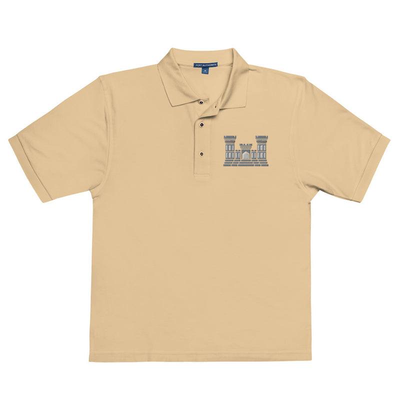 Combat Engineer Premium Polo Shirt - Stone