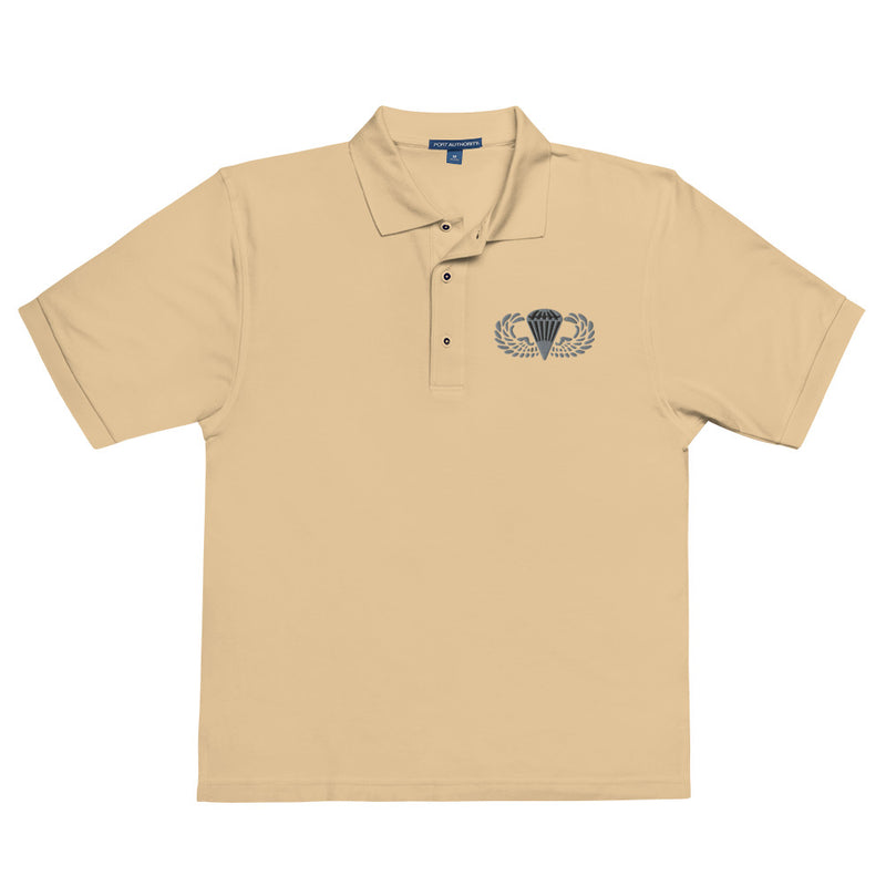 Basic Parachutist Premium Polo Shirt - Stone