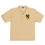1st Cavalry Division Premium Polo Shirt - Stone