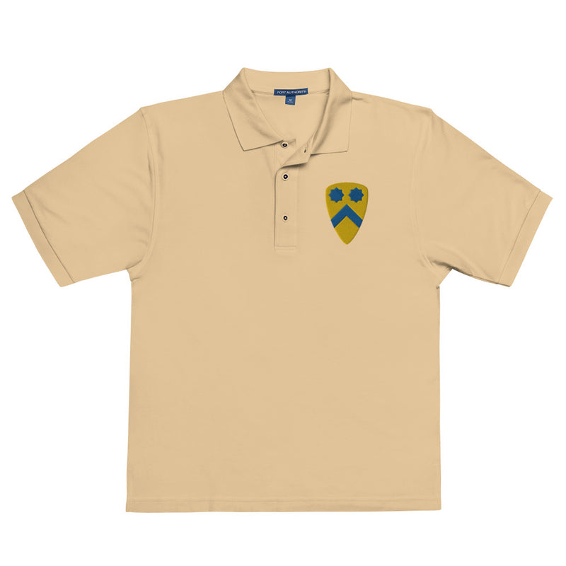 2nd Cavalry Division Premium Polo Shirt - Stone