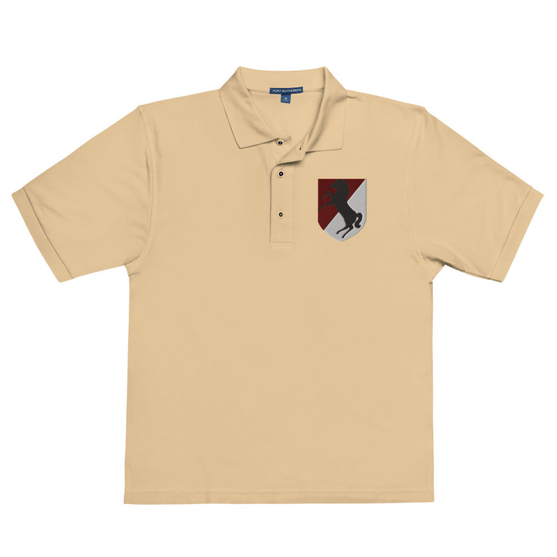 11th Armored Cavalry Regiment Premium Polo Shirt - Stone