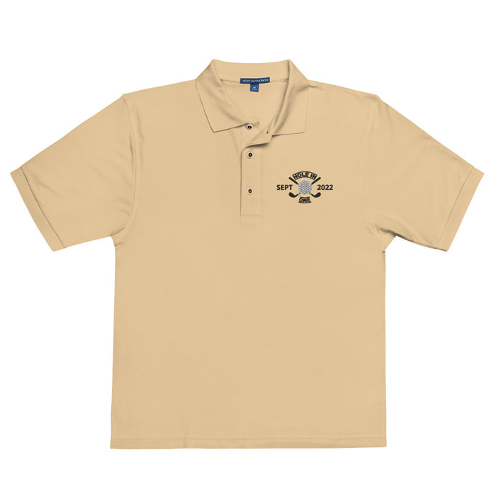 Printful Golf Shirt - Hole in One with Personalized Month and Year Men's Polo