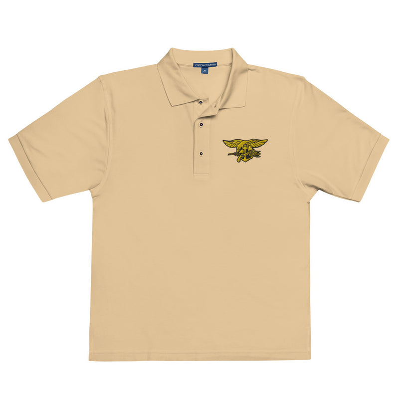 Navy Seals Premium Polo Shirt - Stone