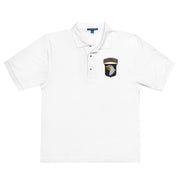 101st Airborne Premium Polo Shirt - White