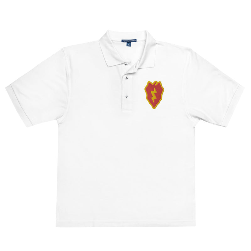25th Infantry Division Premium Polo Shirt - White