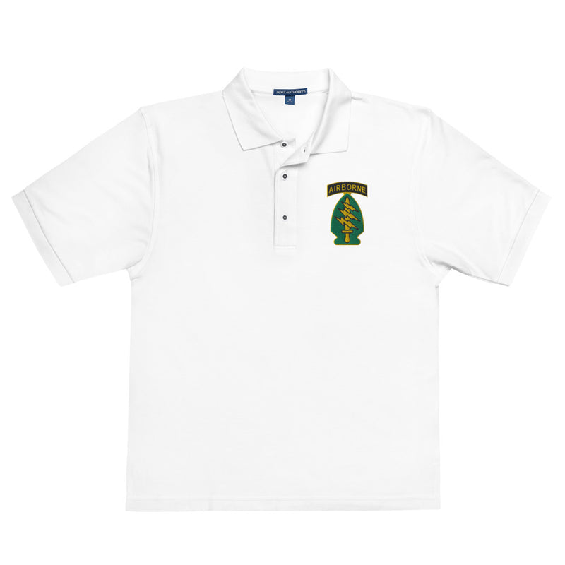 Special Forces Airborne Premium Polo Shirt - White