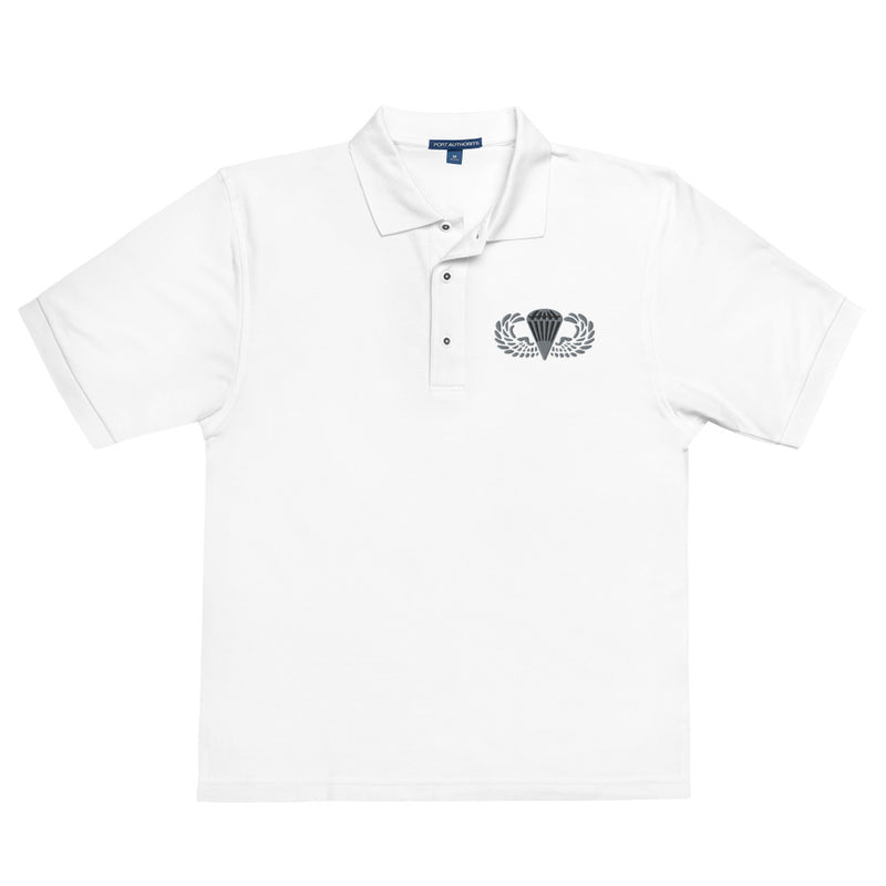 Basic Parachutist Premium Polo Shirt - White