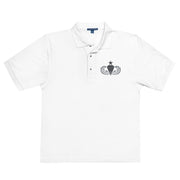 Senior Parachutist Premium Polo Shirt - White
