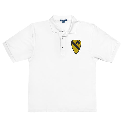 1st Cavalry Division Premium Polo Shirt - White