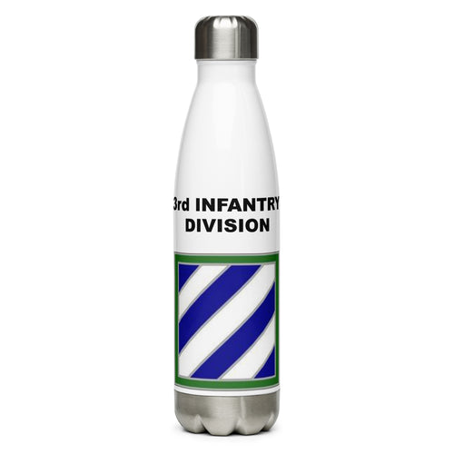 Designed with the 3rd Infantry Division logo of the US Army, this water bottle is the perfect addition for today's soldier