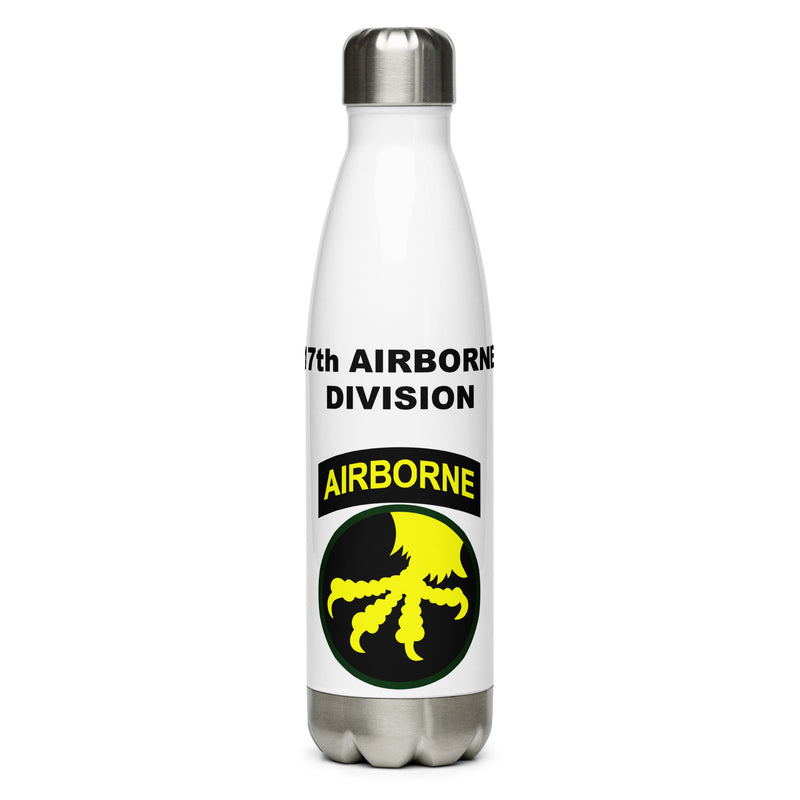 Designed with the 17th Airborne Division logo of the US Army, this water bottle is the perfect addition for today's soldier