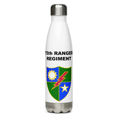 Designed with the 75th Ranger Regiment logo of the US Army, this water bottle is the perfect addition for today's soldier