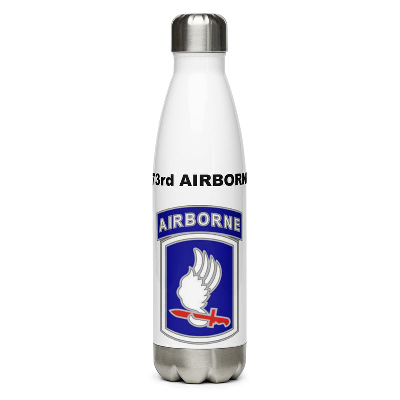 Designed with the 173rd Airborne Brigade logo of the US Army, this water bottle is the perfect addition for today's soldier
