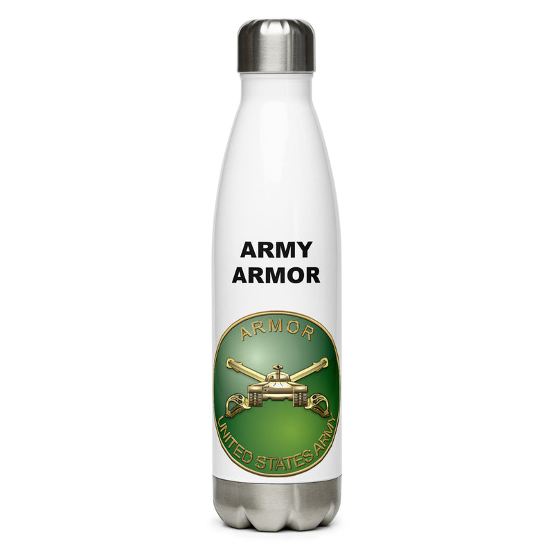 Designed with the US Army Armor logo of the US Army, this water bottle is the perfect addition for today's soldier