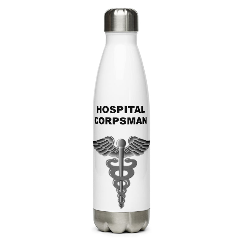 Designed with the Hospital Corpsman logo of the US Army, this water bottle is the perfect addition for today's soldier