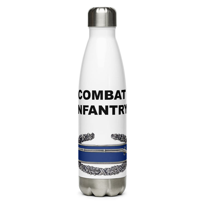Designed with the Combat Infantry logo of the US Army, this water bottle is the perfect addition for today's soldier