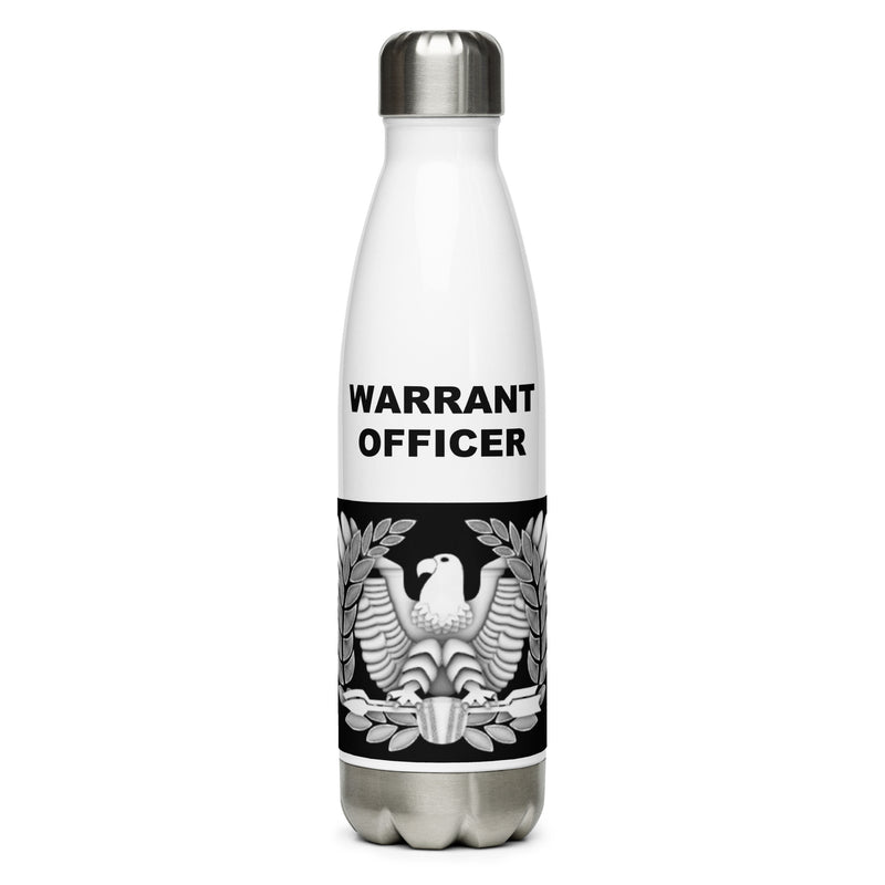 Designed with the Warrant Officer logo of the US Army, this water bottle is the perfect addition for today's soldier