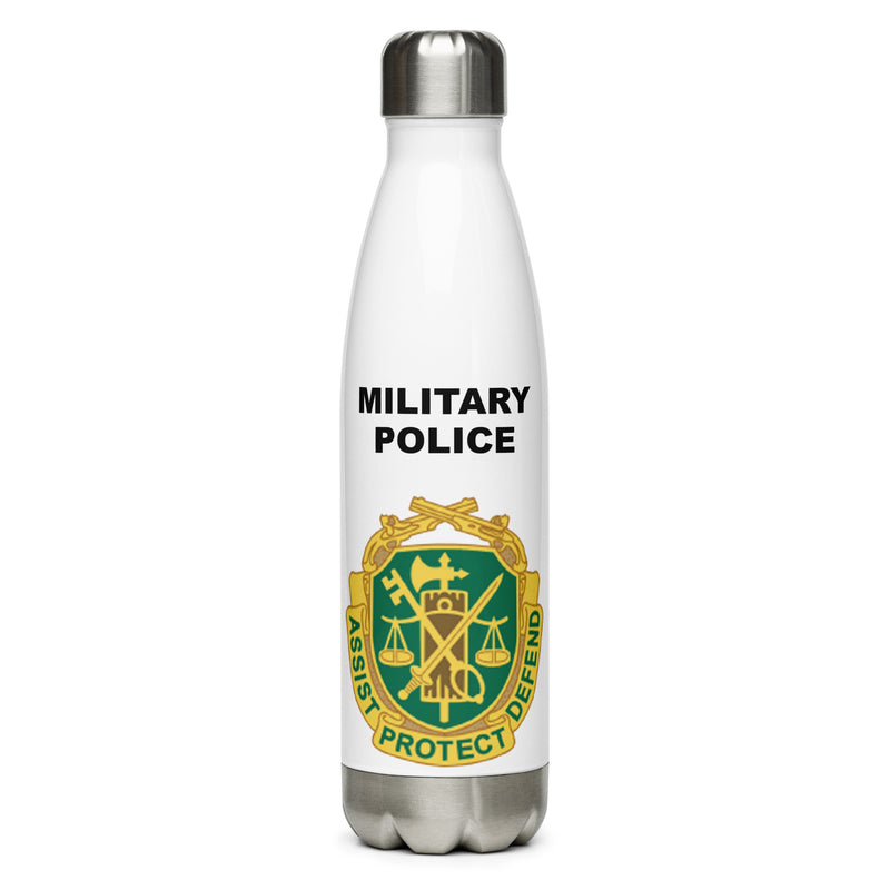 Designed with the Military Police logo of the US Army, this water bottle is the perfect addition for today's soldier