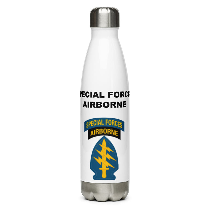 Designed with the Special Forces-Airborne-Logo2 logo of the US Army, this water bottle is the perfect addition for today's soldier