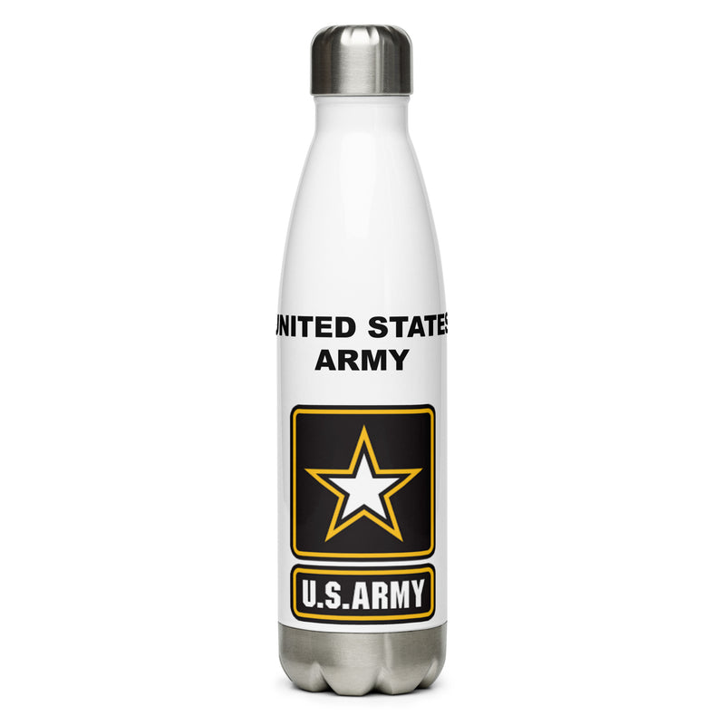 Designed with the United States Army logo of the US Army, this water bottle is the perfect addition for today's soldier