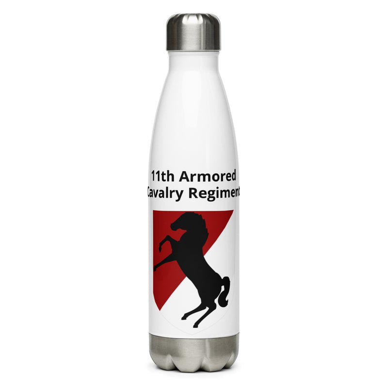 Designed with the 11th Armored Cavalry Regiment logo of the US Army, this water bottle is the perfect addition for today's soldier
