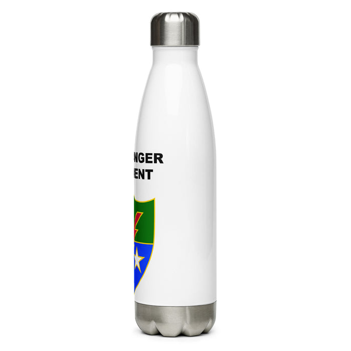 Stainless Steel Water Bottle - 75th Ranger Regiment