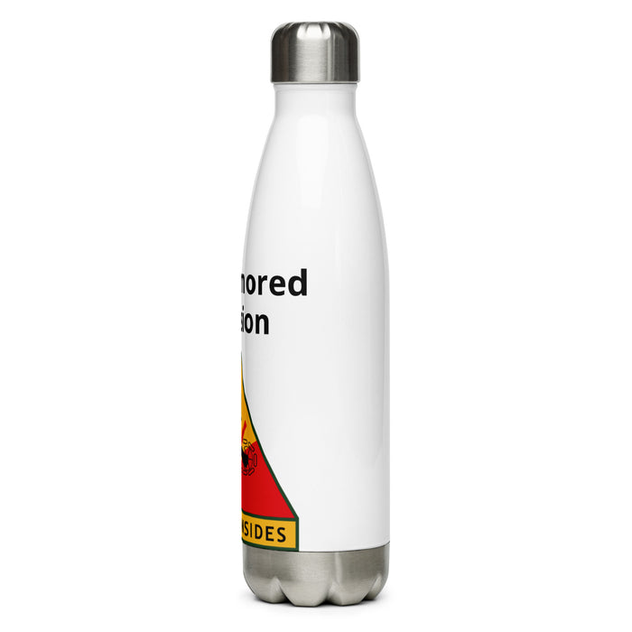 Stainless Steel Water Bottle - 1st Armored Division