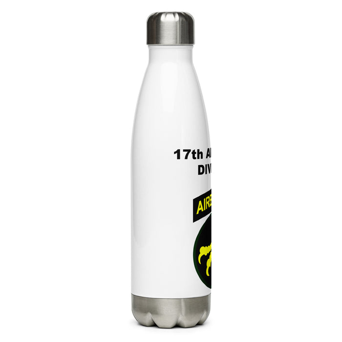 Stainless Steel Water Bottle - 17th Airborne Division