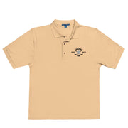 "Hole in One with Personalized Month and Year" - Stone Colored Golf shirt • 65% polyester, 35% cotton pique • Relaxed fit that runs large • Flat knit collar and cuffs