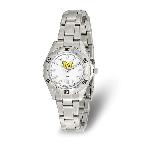 LogoArt University Of Michigan All-Pro Ladies Chrome Watch