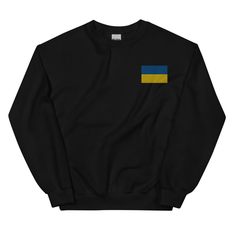 Ukrainian Flag Sweatshirt - Black